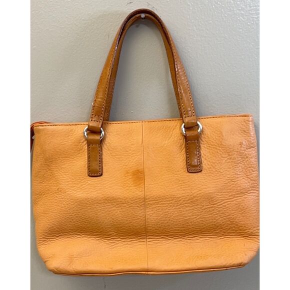 Fossil top handle/shoulder pebbled leather bag - Picture 3 of 9
